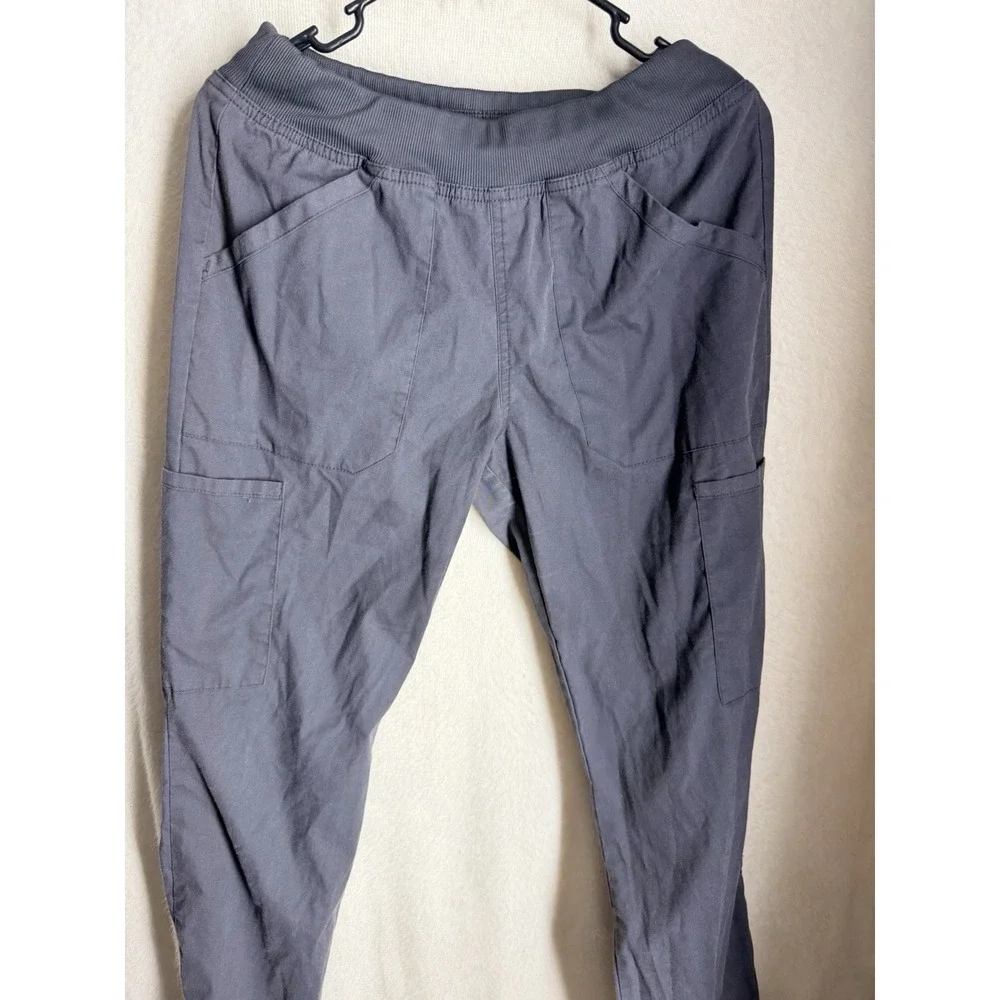 Cherokee Workwear Pants Womens S Pewter Gray Scrub Cargo WW170 PWT Petite